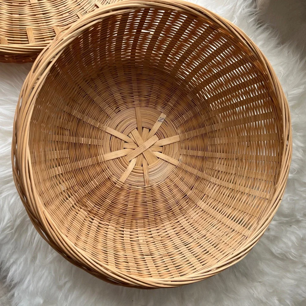 Vintage Japanese‎ Lidded Sewing Basket